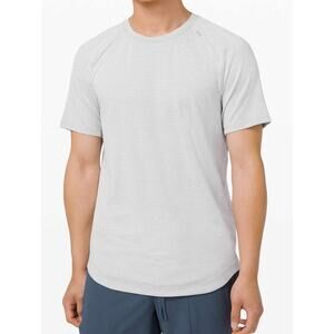 Lululemon Mens Drysense Performance Tshirt Small Heathered Grey Athleisure Gym